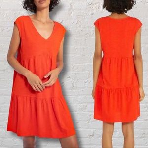 Social Standard by Sanctuary Red V Neck Baby Doll Dress Size XL